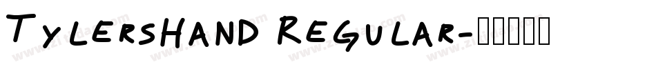 TylersHand Regular字体转换